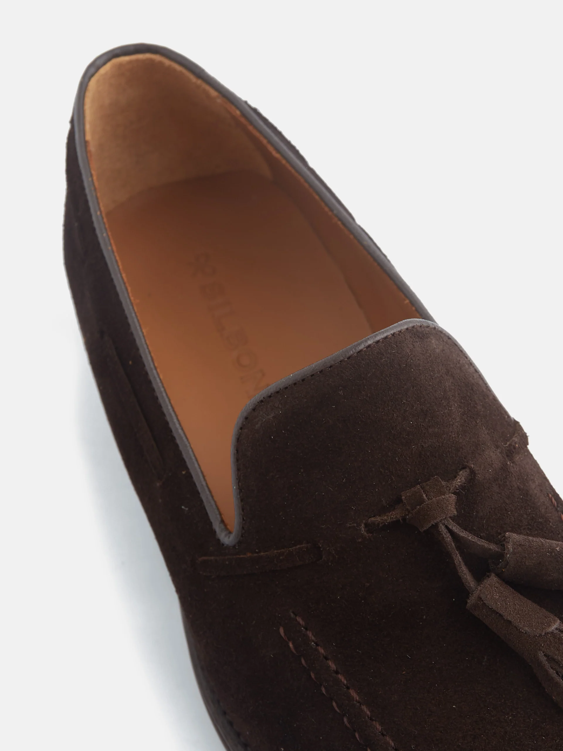 Zapato clasico borlas ante marron oscuro - Image 3