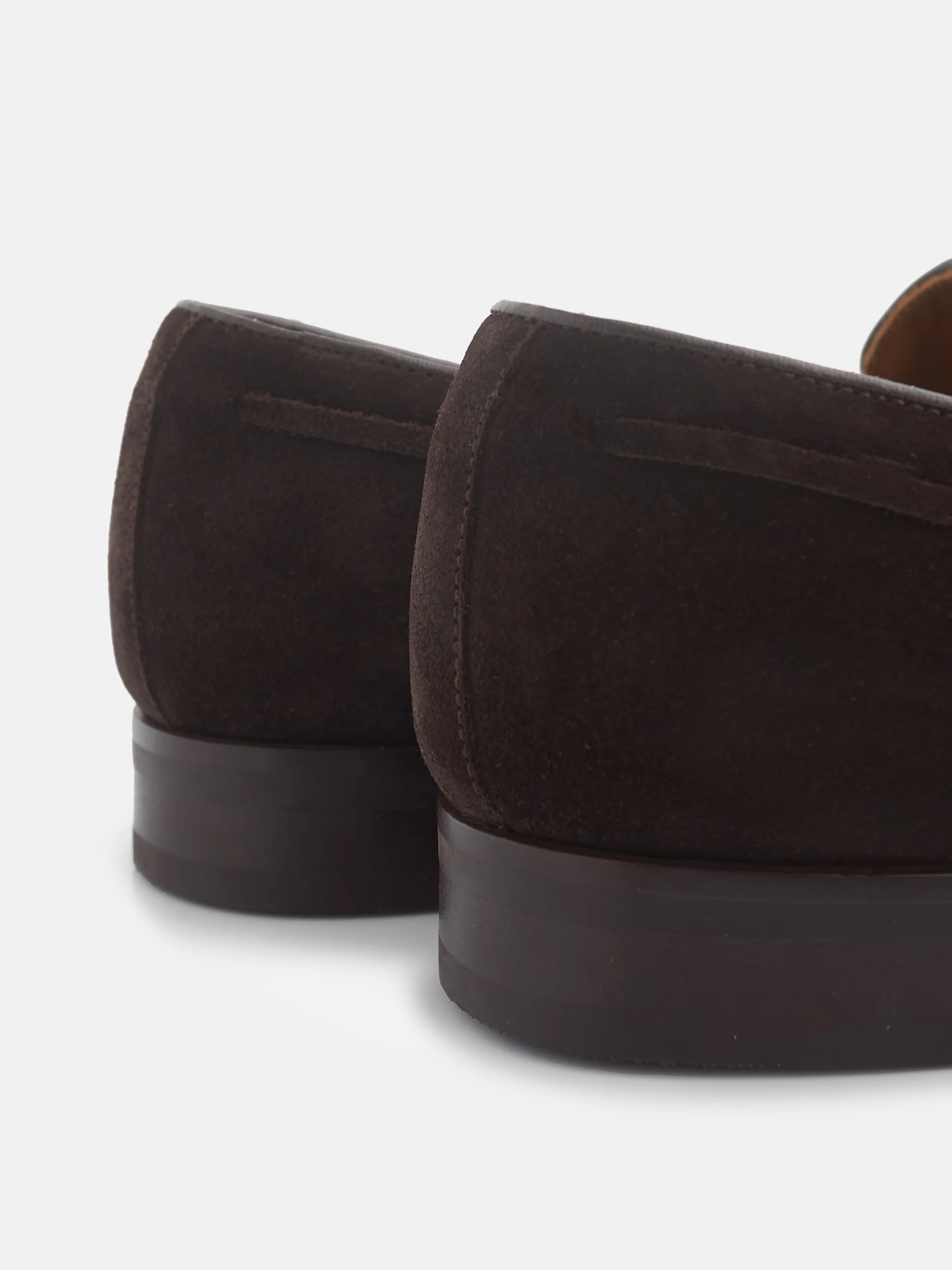 Zapato clasico borlas ante marron oscuro - Image 4