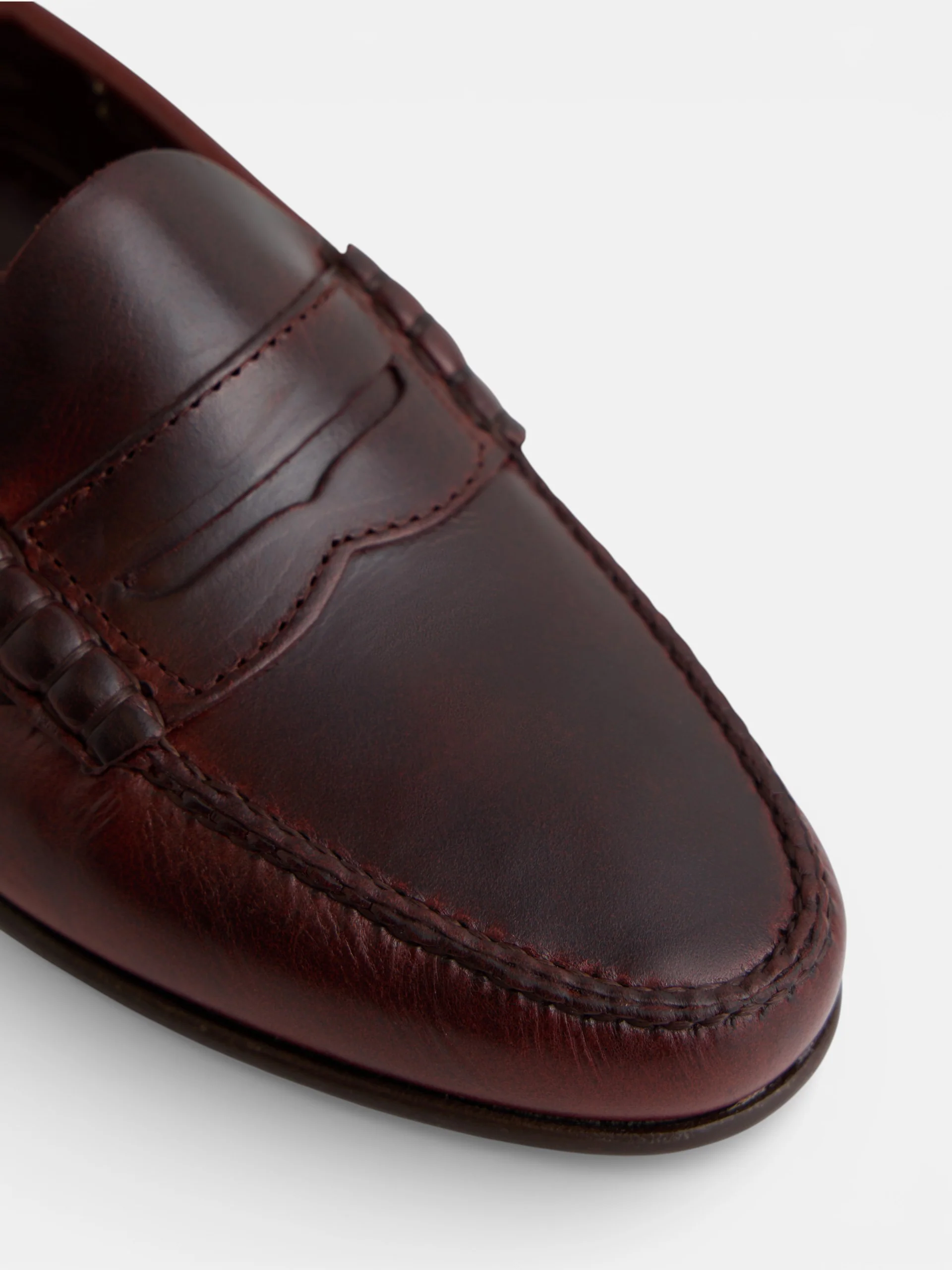 Zapato mocasin premium penny piel marron - Image 2
