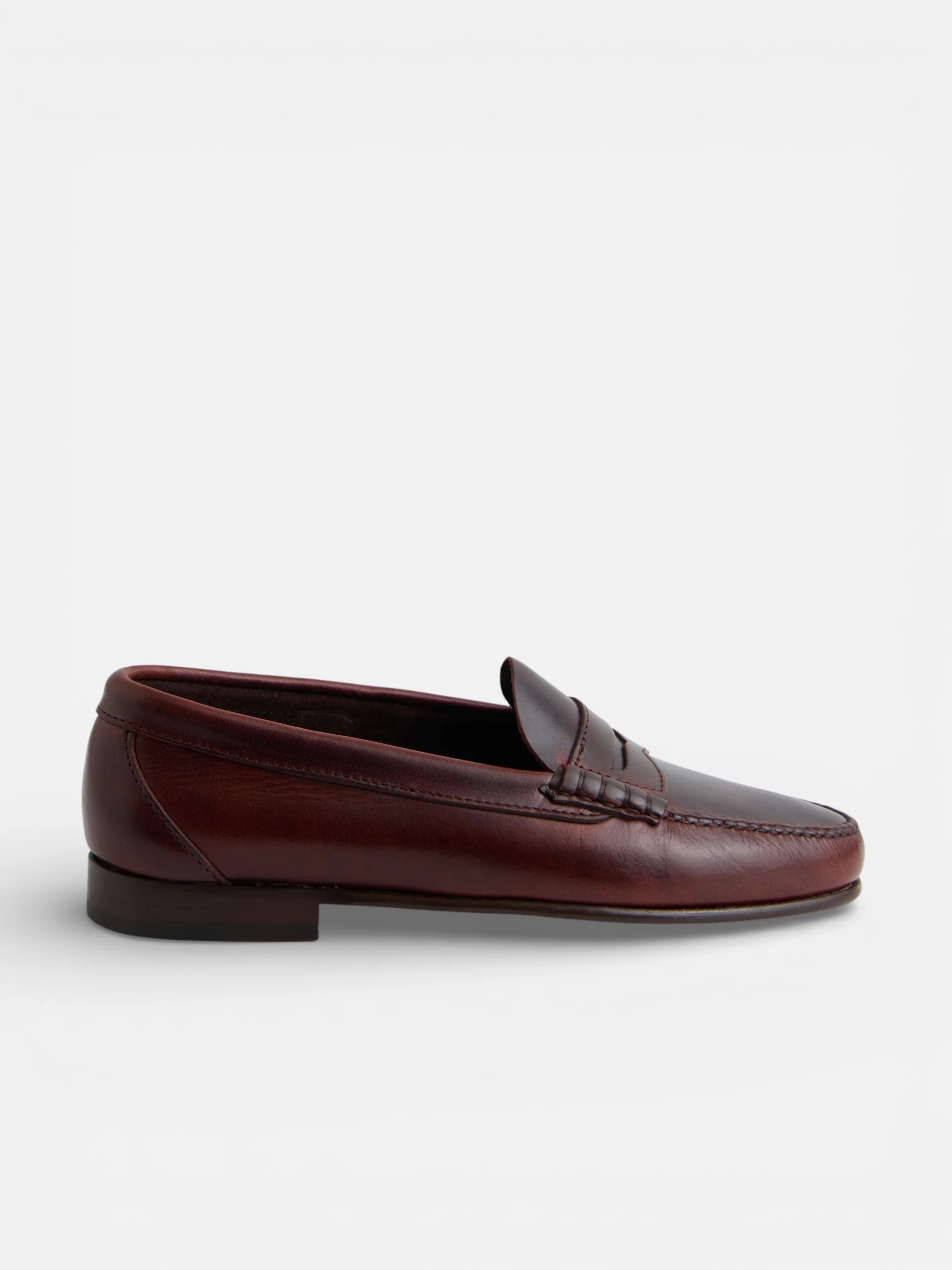 Zapato mocasin premium penny piel marron - Image 7