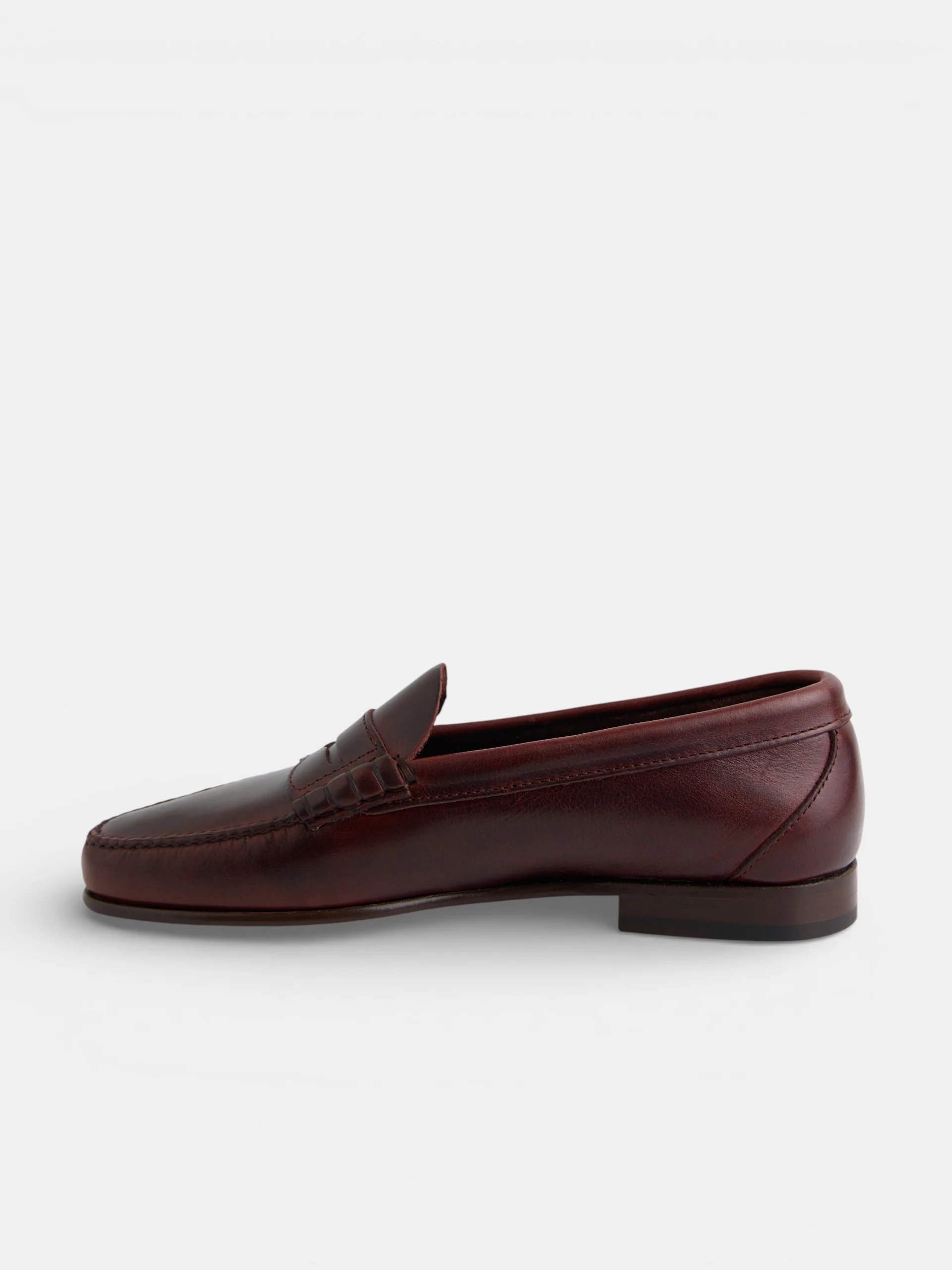 Zapato mocasin premium penny piel marron - Image 8