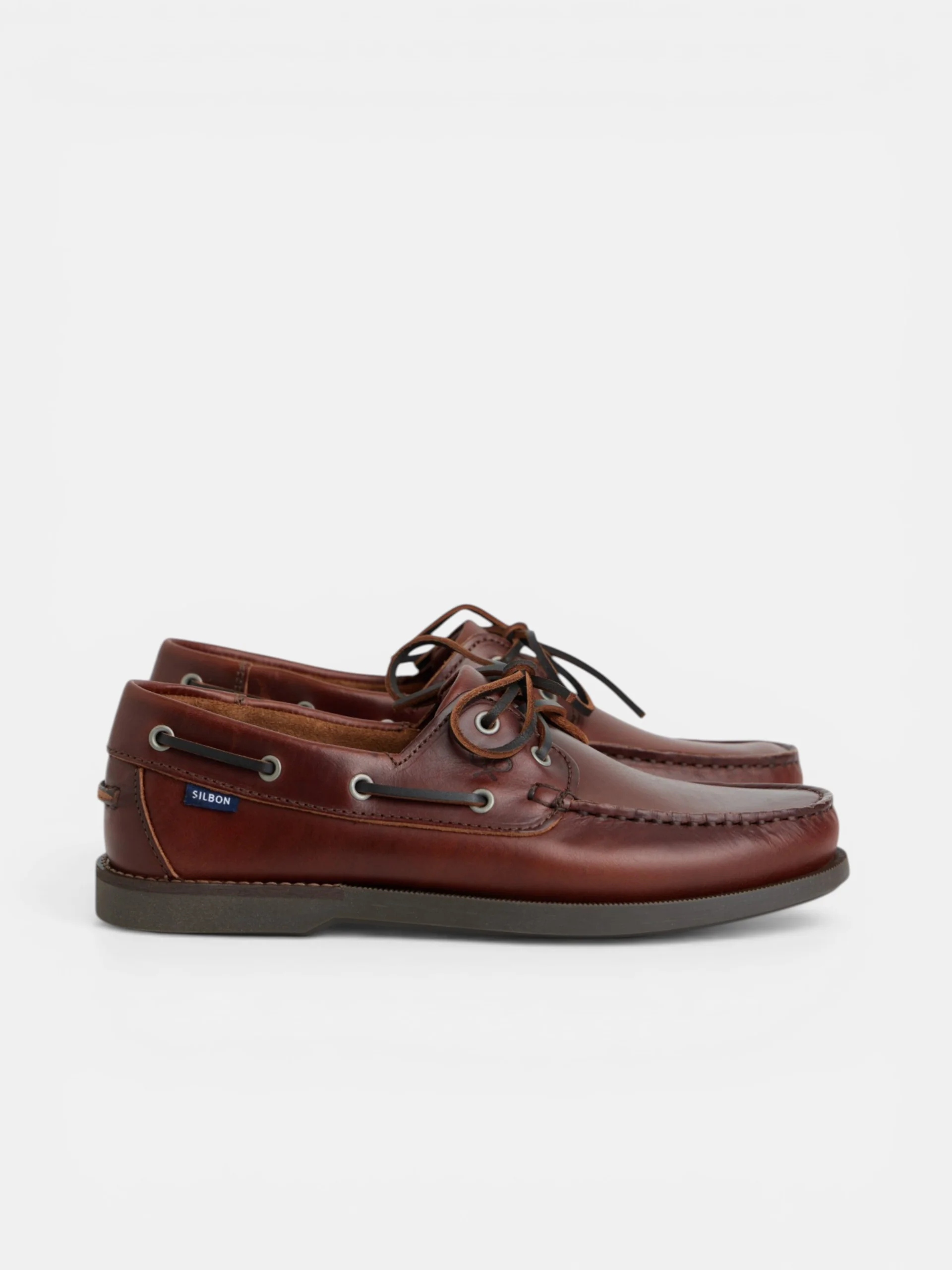 Zapato nautico piel fino marron claro