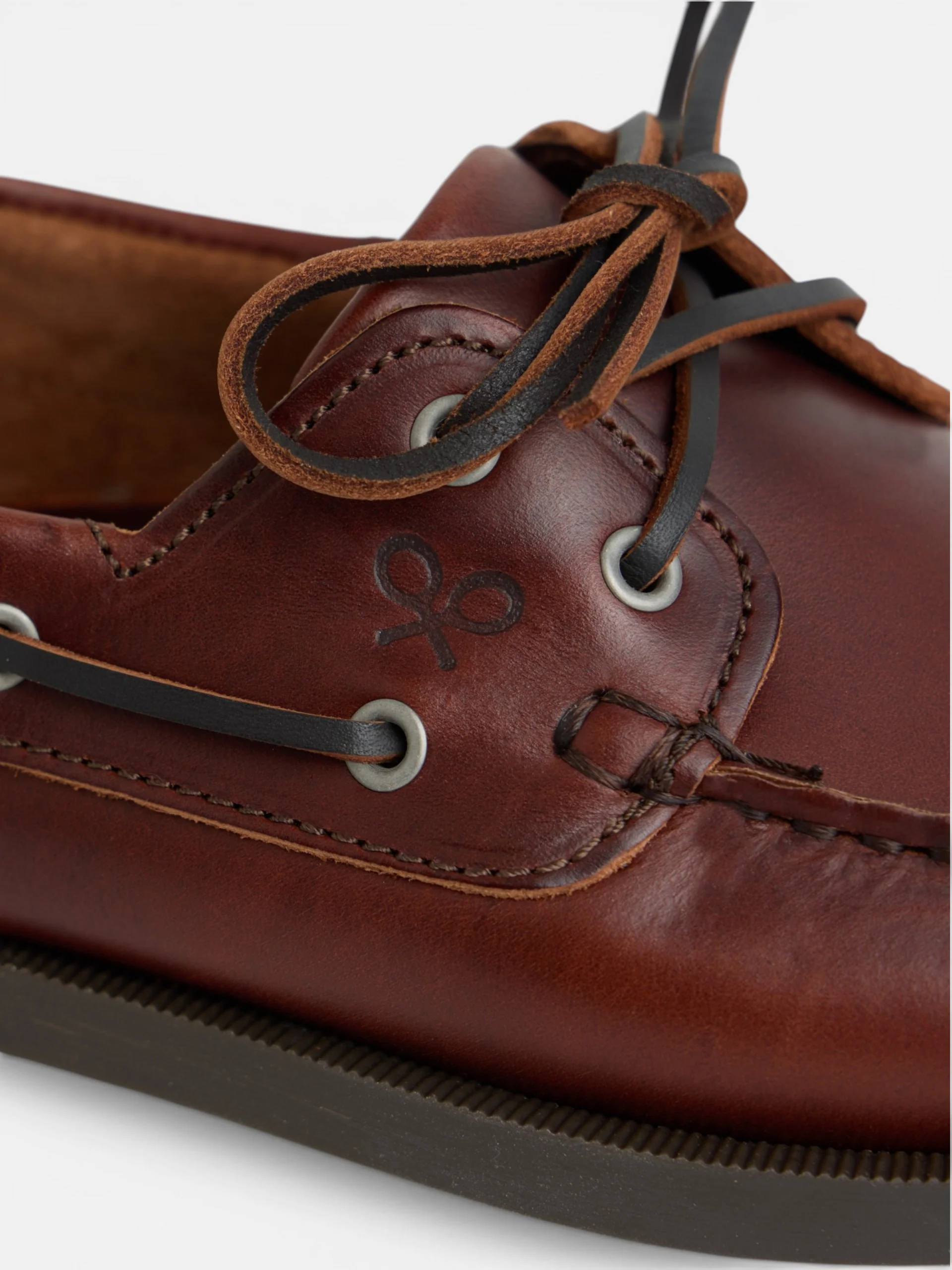 Zapato nautico piel fino marron claro - Image 2