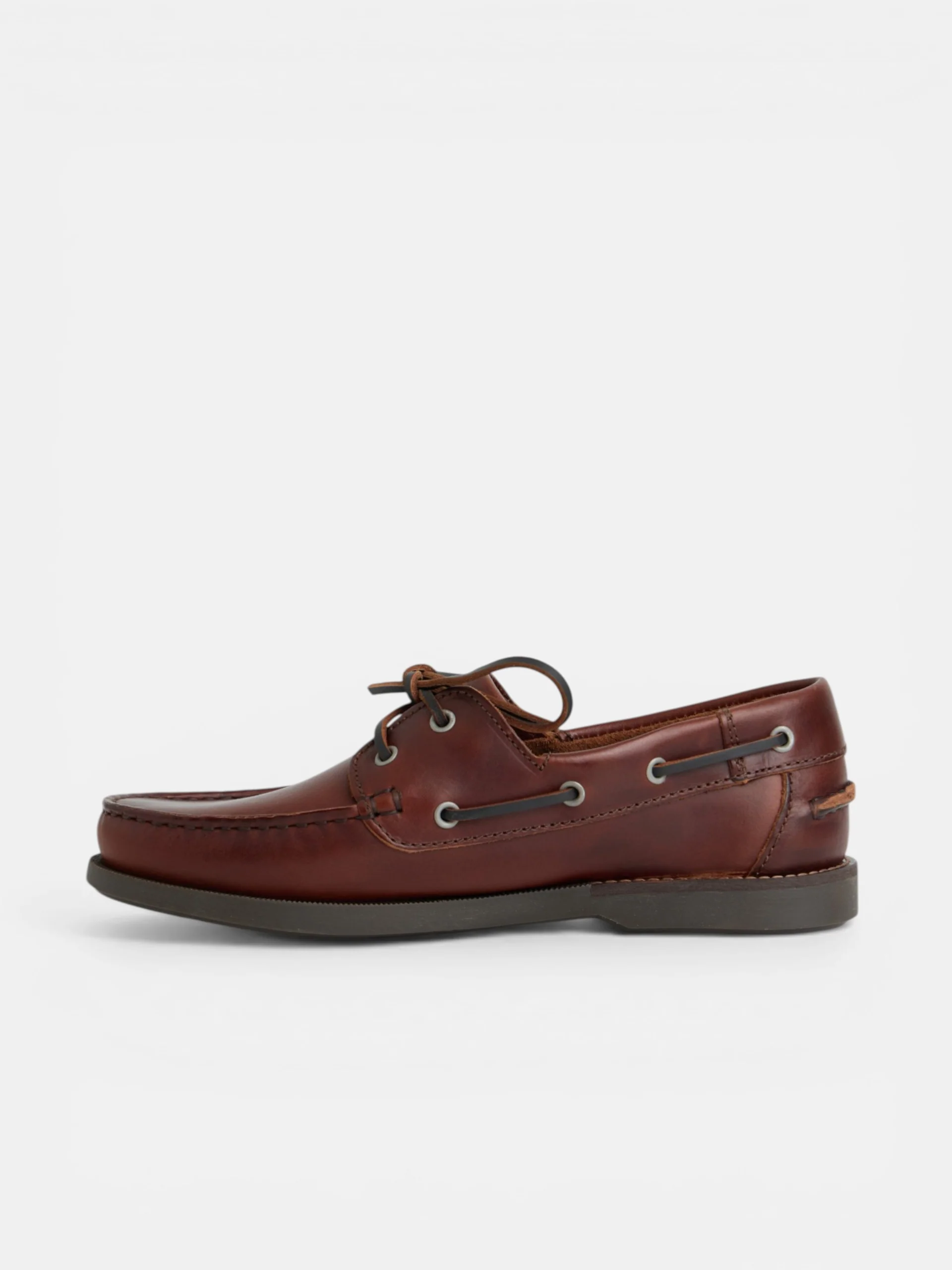Zapato nautico piel fino marron claro - Image 7