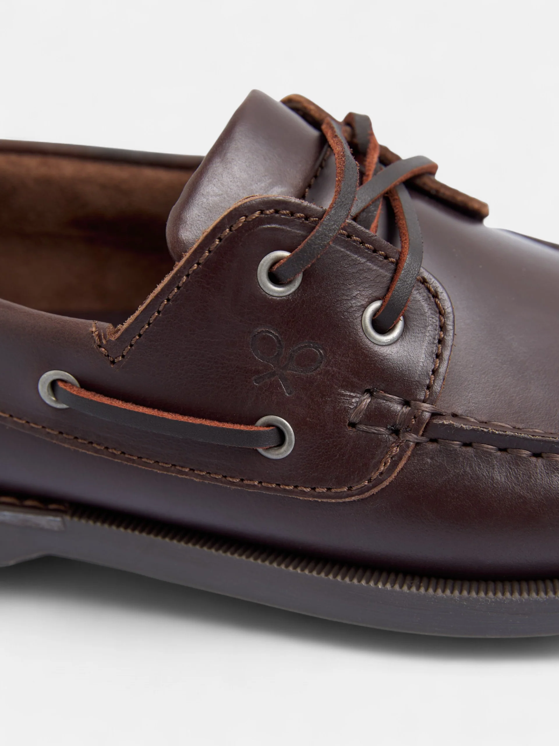 Zapato nautico piel fino marron oscuro - Image 3