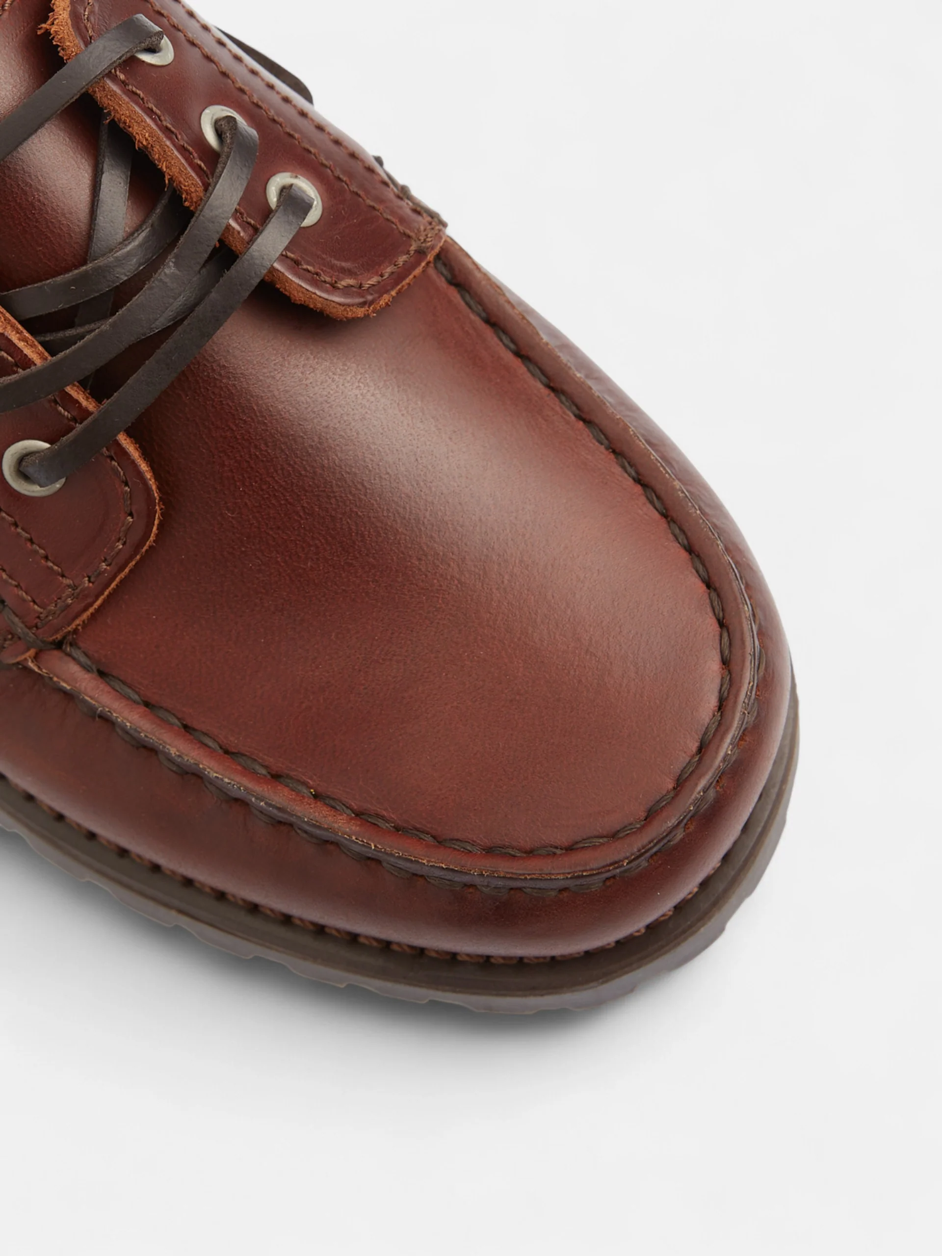 Zapato sport kids nautico piel marron - Image 3