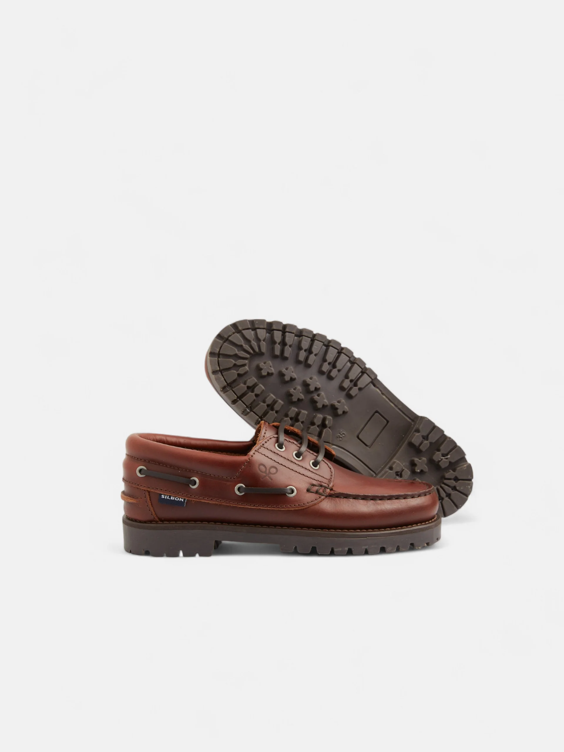 Zapato sport kids nautico piel marron - Image 5