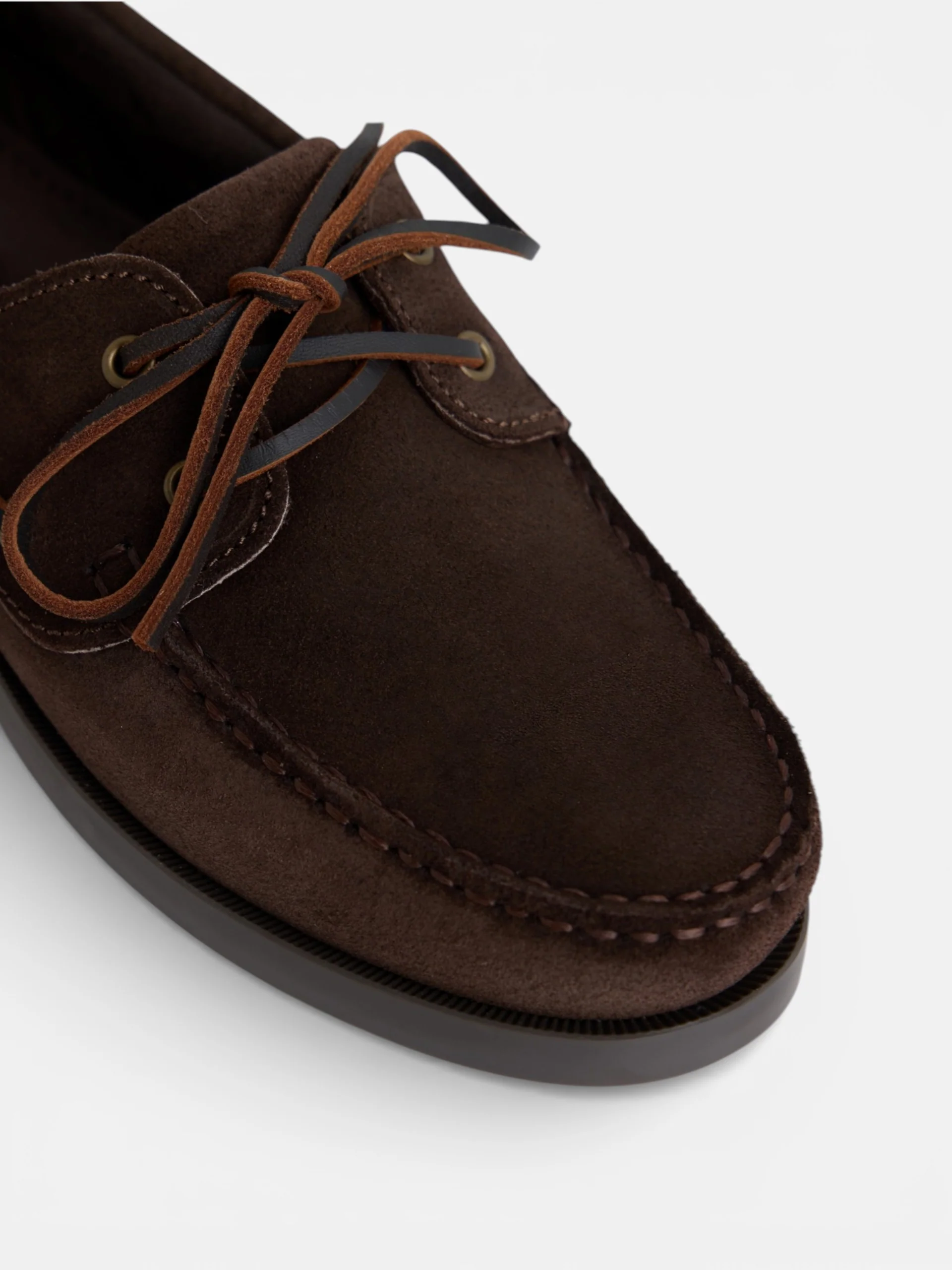Zapato sport nautico ante marron oscuro - Image 2