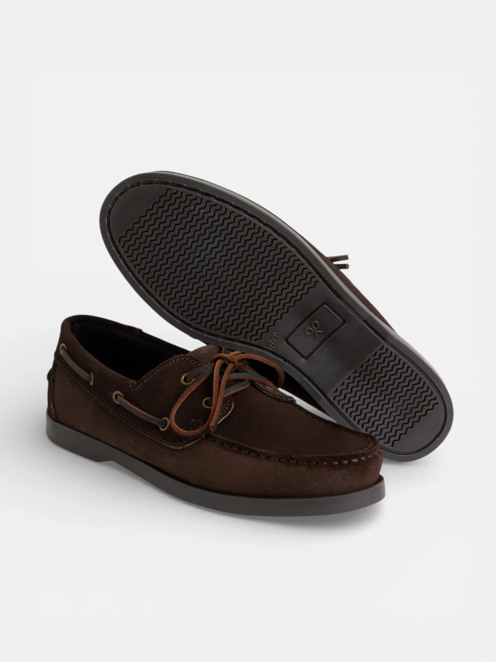Zapato sport nautico ante marron oscuro - Image 4