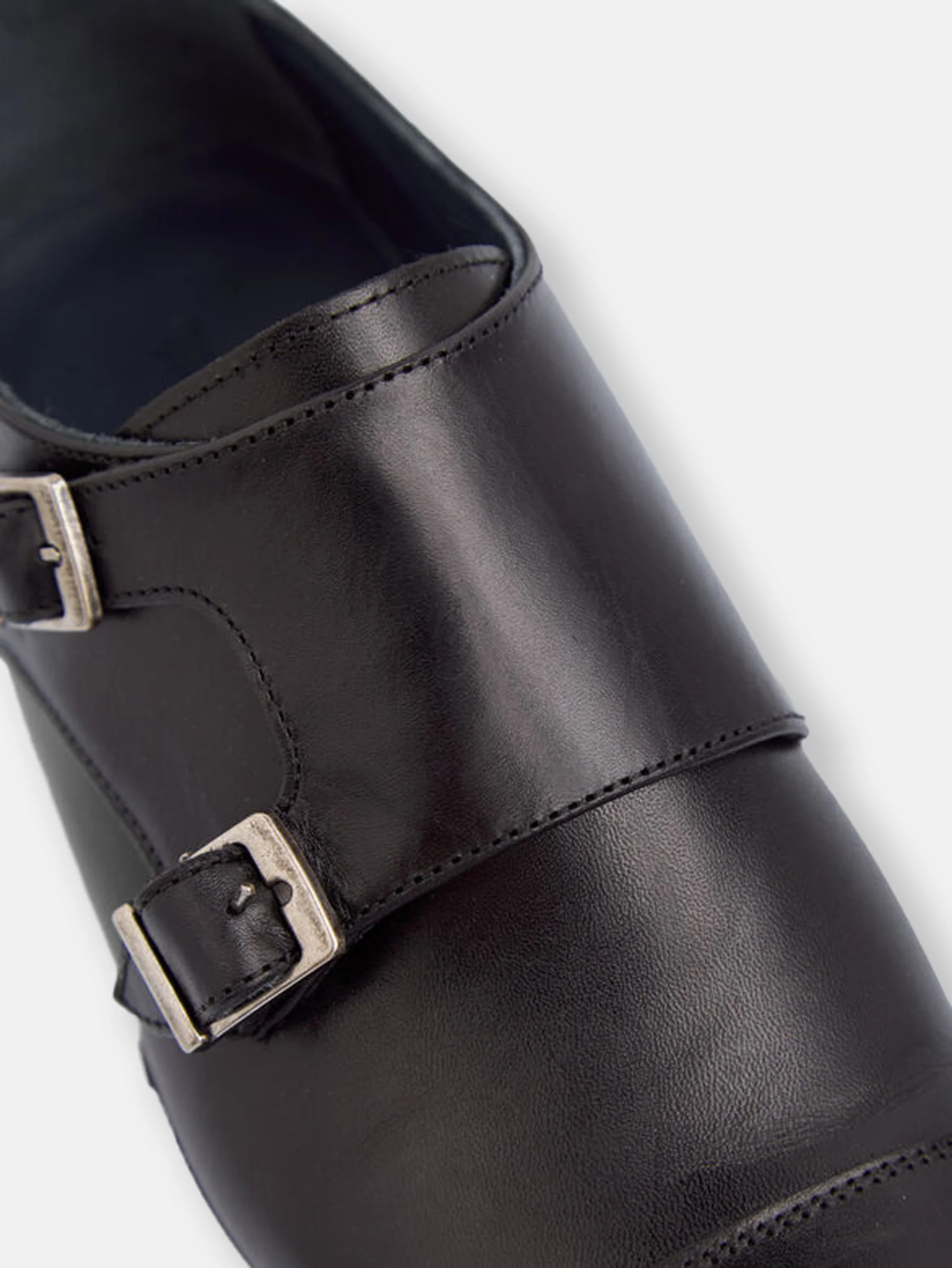 Zapato vestir monkstrap piel negro - Image 3