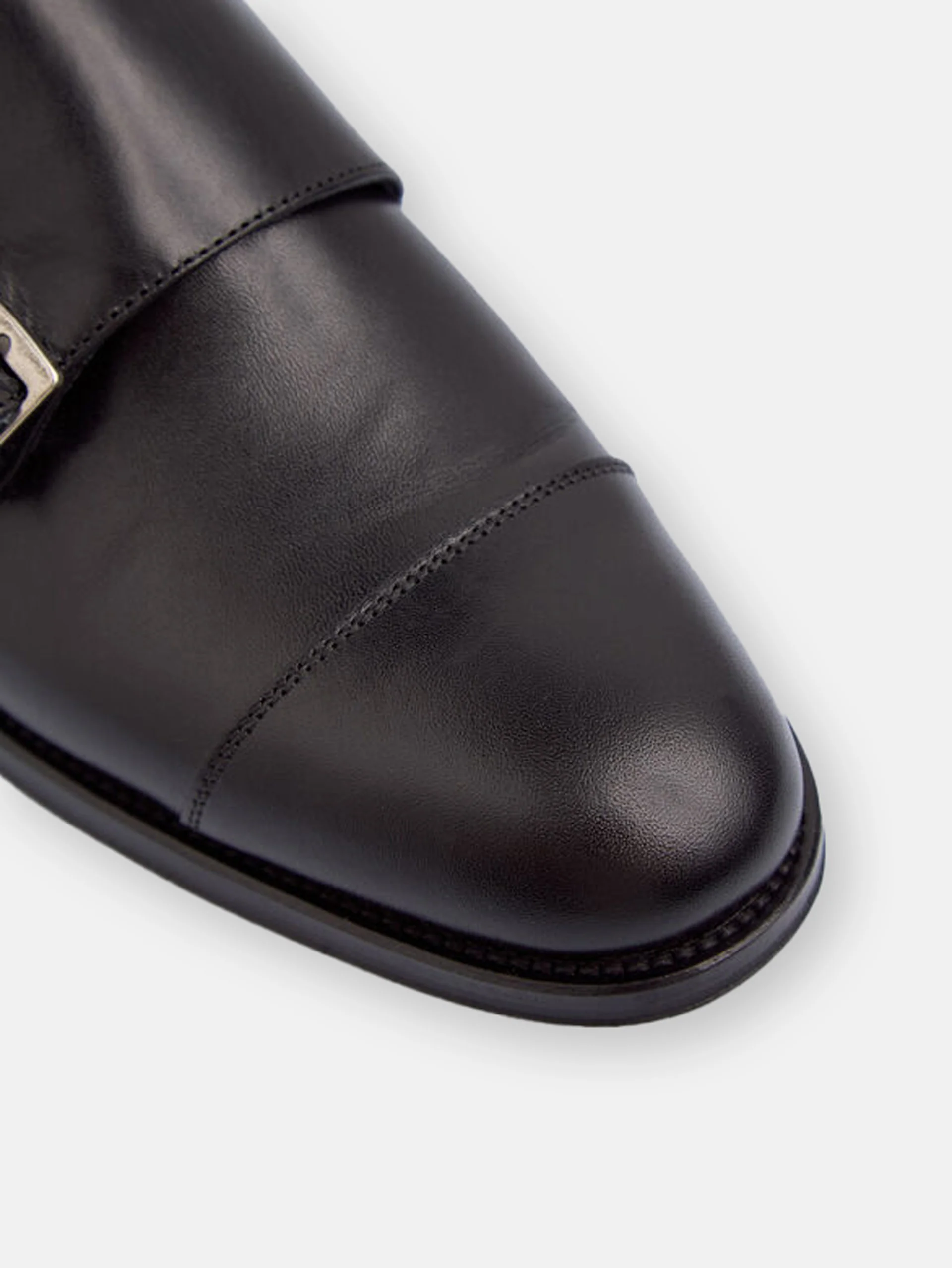 Zapato vestir monkstrap piel negro - Image 4